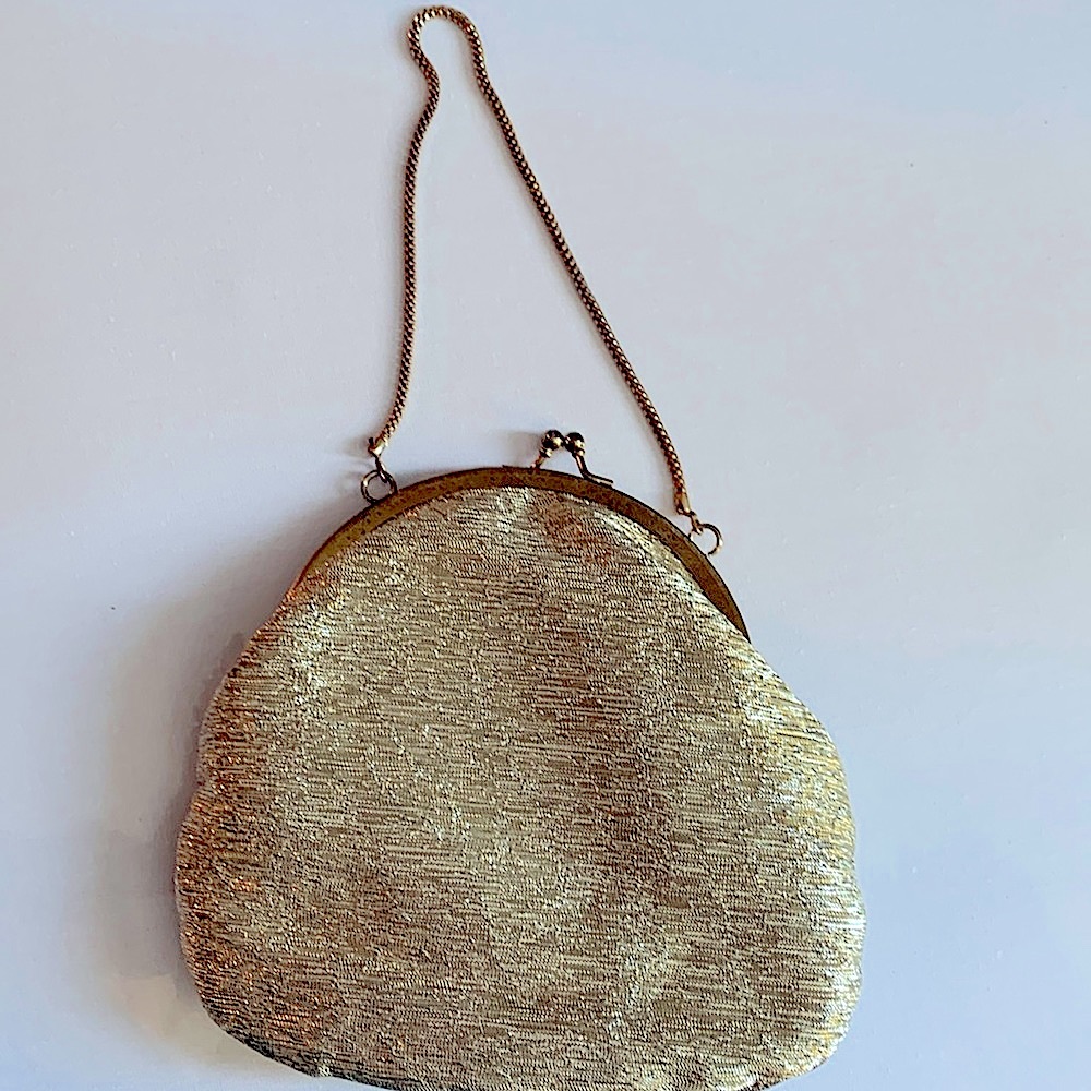 Golden evening bag-vintage